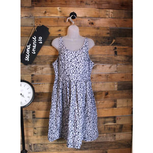 Maurices women's blue floral cottage day dress size XL